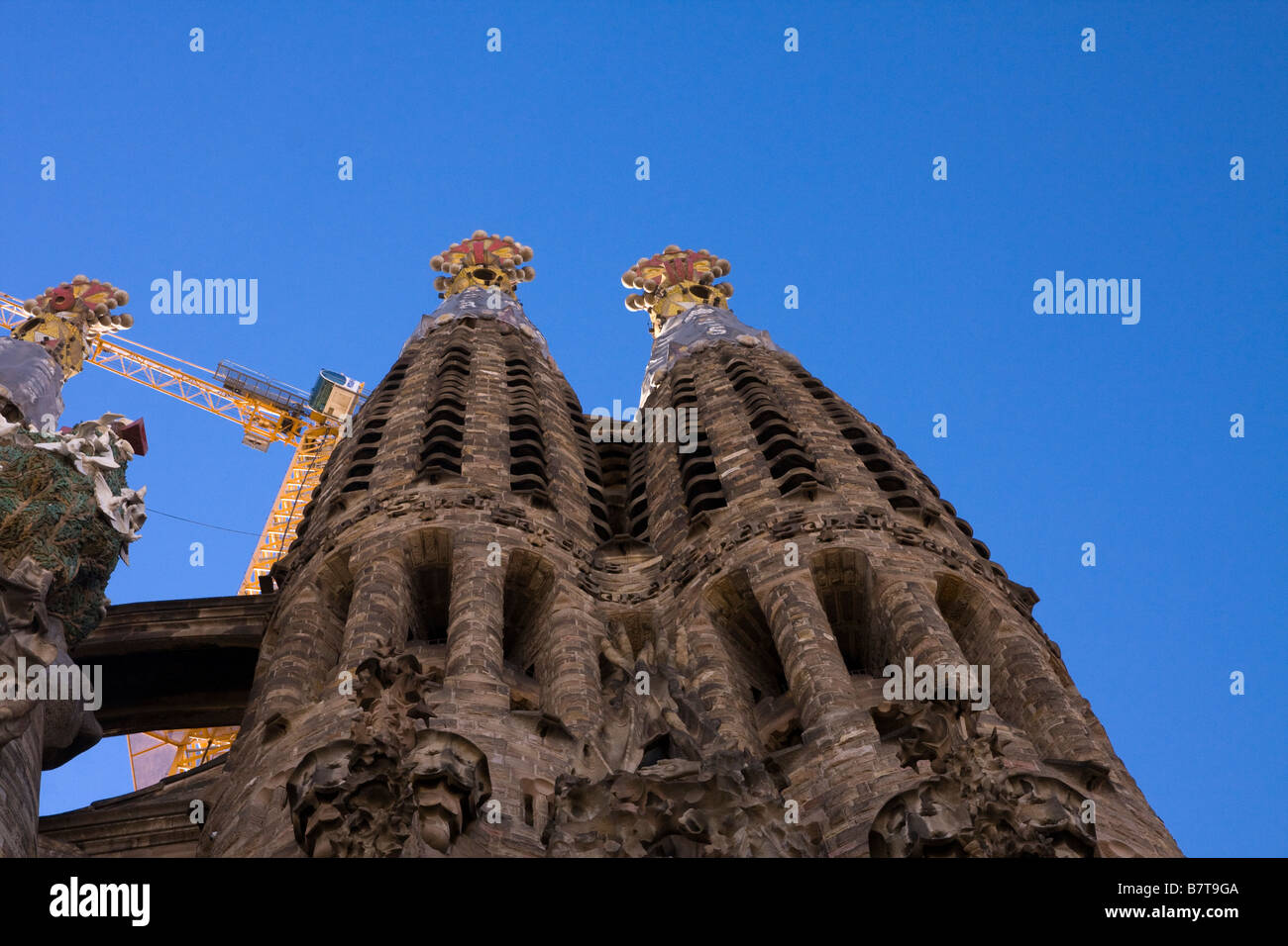 Towers Of Antoni Gaudi s Sagrada Familia Stock Photo Alamy
